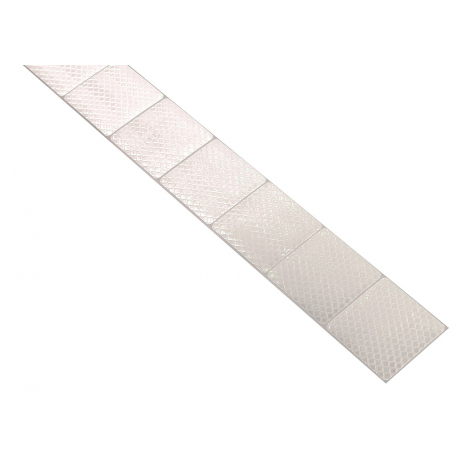 Samolepící páska reflexní dělená 1m x 5cm bílá COMPASS 01545