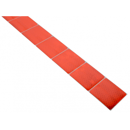 Samolepící páska reflexní dělená 1m x 5cm červená COMPASS 01546