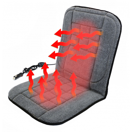Potah sedadla vyhřívaný s termostatem 12V TEDDY přední COMPASS 04121