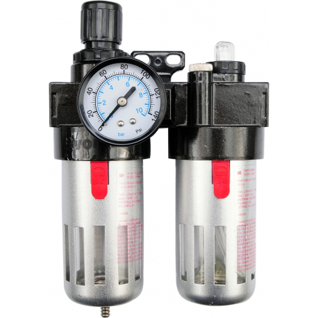 Regulátor tlaku vzduchu 1/2", 0-1MPa, s filtrem a přimazáváním VOREL TO-81556