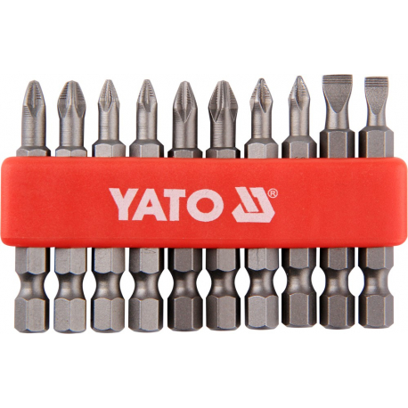 Sada bitů 1/4" 50 mm NON-SLIP 10 ks YATO YT-0483