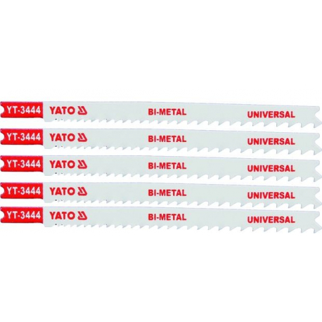 List pilový do přímočaré pily univerzální typ U 10-5TPI sada 5 ks YATO YT-3444