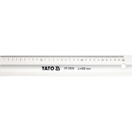 Měřící hliníková lať 300mm YATO YT-7070