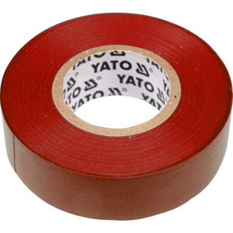 Páska izolační 19 x 0,13 mm x 20 m červená YATO YT-8166