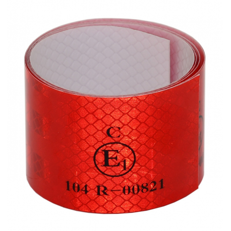 Samolepící páska reflexní 1m x 5cm červená COMPASS 01540