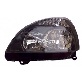 Hlavní černý reflektor DEPO Renault Clio II 01-03, Thalia 01-03 - levý DEPO 601609-E