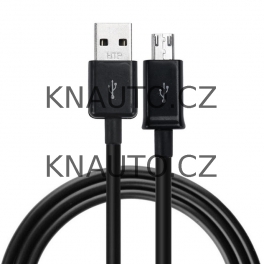 USB Micro datový kabel / nabíjecí kabel 1M černý KUSB