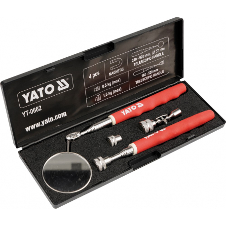 Inspekční souprava (zrcátko + magnetická patka) YATO YT-0662