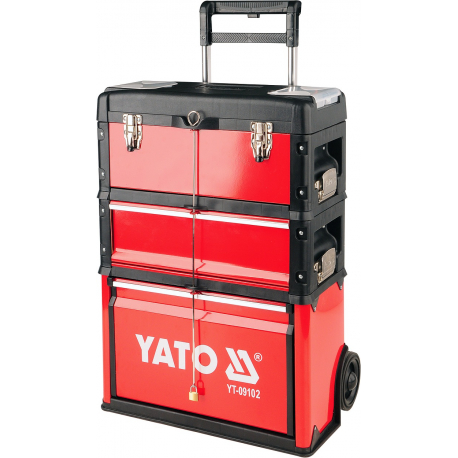 Vozík na nářadí 3 sekce, 1 zásuvka YATO YT-09102