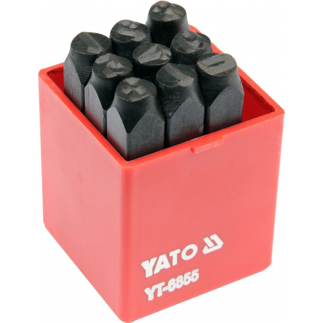 Razidla číselná 8 mm 9 ks 0-9 YATO YT-6855