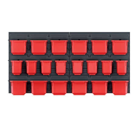 Závěsný panel s 20 boxy na nářadí ORDERLINE 800x165x400 KISTENBERG KISTENBERG 61134