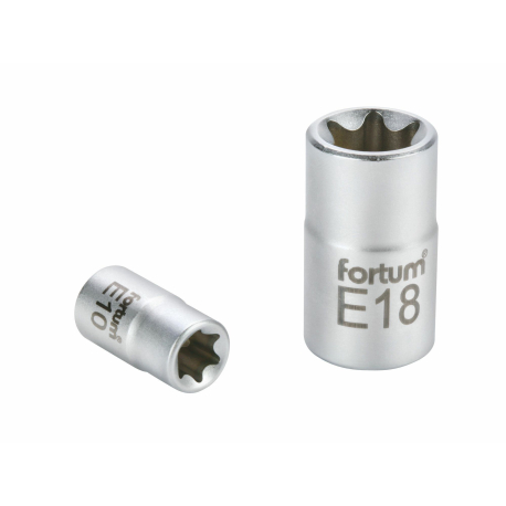 Hlavice nástrčná vnitřní TORX, 1/4", E 4, L 25mm, 61CrV5 FORTUM FORTUM 2205