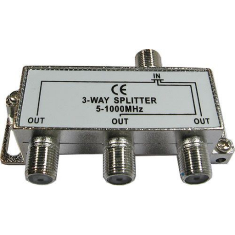 Rozbočovač IN/3xOUT 5-1000 MHz s F konektory D754
