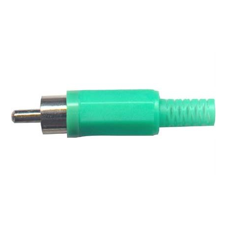 CINCH konektor plast zelený D963