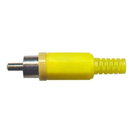 CINCH konektor plast žlutý D965
