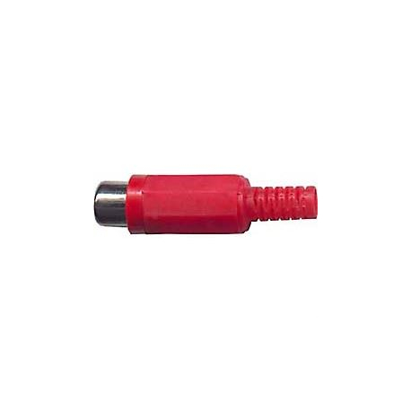 CINCH zdířka plastová červená na kabel D966