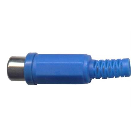 CINCH zdířka plastová modrá na kabel D968