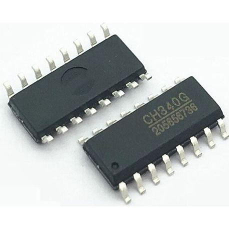 CH340G - převodník USB, UART, SOP16 E761