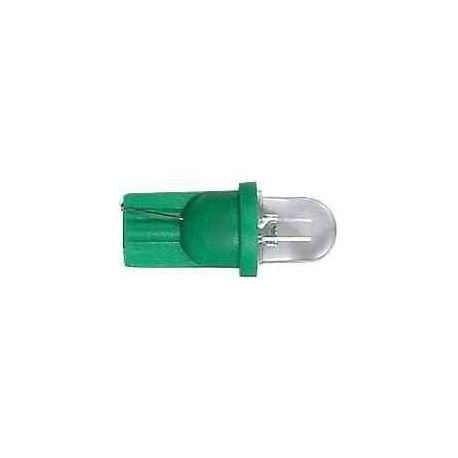 Žárovka LED T10 12V/0,25W zelená čirá K558B