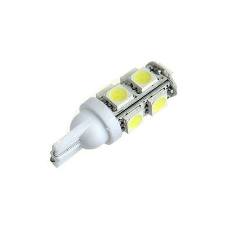 Žárovka LED T10 12V/2,3W bílá, 9xSMD5050 K597