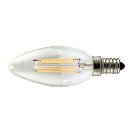Žárovka LED E14 svíčková, 4x Filament 230V/4W, bílá K764