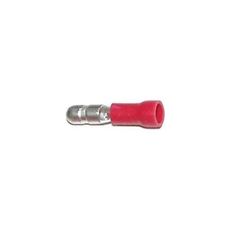 Konektor KOLÍK 4mm červený, kabel 0,5-1,5mm2 L830