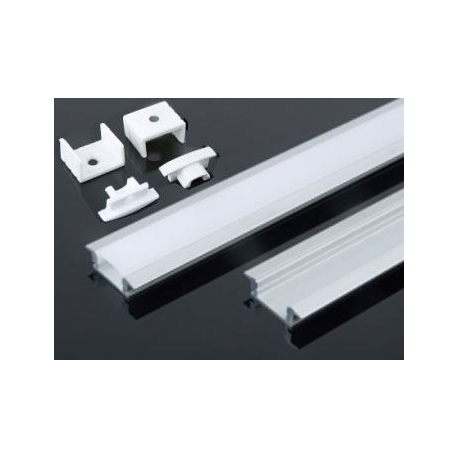 Hliníková lišta - Alu profil MS-508 pro LED pásek 8-10mm, délka 1m O396