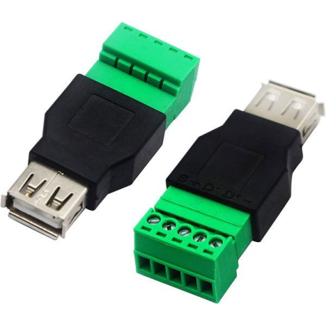 USB zdířka A se svorkovnicí D855A