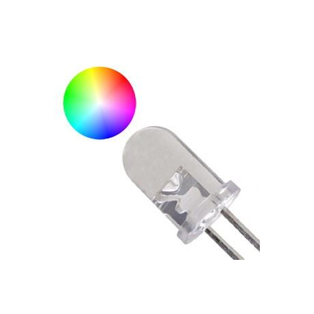LED 5mm RGB FAST multicolour 15° 3,5V 2 vývody K135