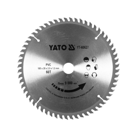 Kotouč na PVC 185 x 20 mm 60z YATO YT-60627
