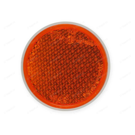 Odrazka oranžová FI75S (27) průměr 85 mm s šroubem WAS 5W27