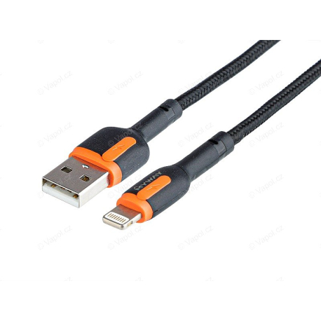 Nabíjecí spletený kabel 100 cm, USB Lightning, MYWAY MYWAY MYW63040