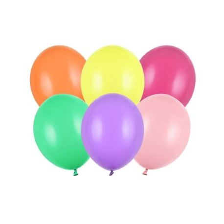 Pastelové balónky, mix barev, 27cm, 100ks V236N