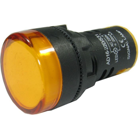 Kontrolka 230V LED 29mm AD16-22DS, oranžová K459D