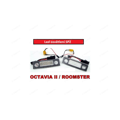 LED osvětlení SPZ Škoda Octavia II, Roomster DÍL VYROBENÝ V EU UEU71401