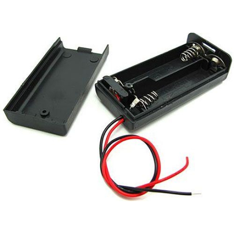 Držák baterie 2xR6/AA/UM3 s víčkem a vypínačem ON-OFF L020A