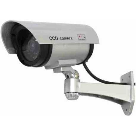 Atrapa kamery IR CCD, venkovní, stříbrná T620