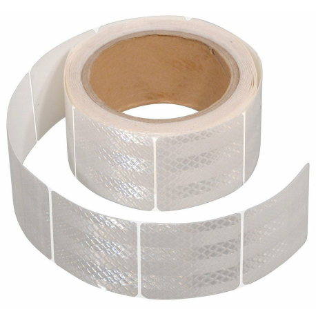 Samolepící páska reflexní dělená 5m x 5cm bílá (role 5m) COMPASS COMPASS 38861