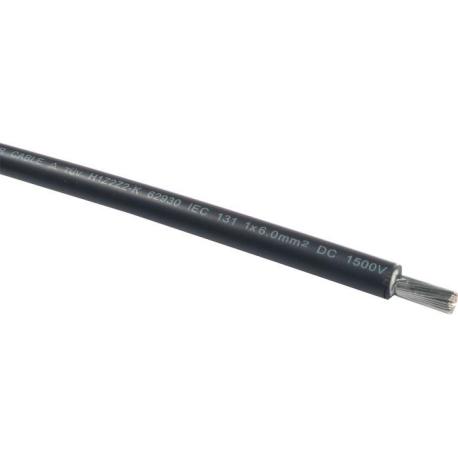 Solární kabel H1Z2Z2-K, 6mm2, 1500V, černý N346A