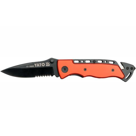 Nůž kapesní s pojistkou černý YATO YATO 4582