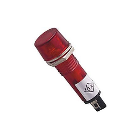 Kontrolka 12V LED, červená do otvoru 10mm K453F