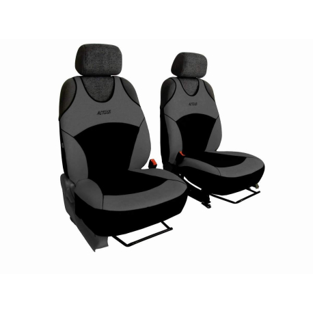 Autopotahy Active Sport Alcantara, sada pro dvě sedadla, šedé SIXTOL SIXTOL 10587