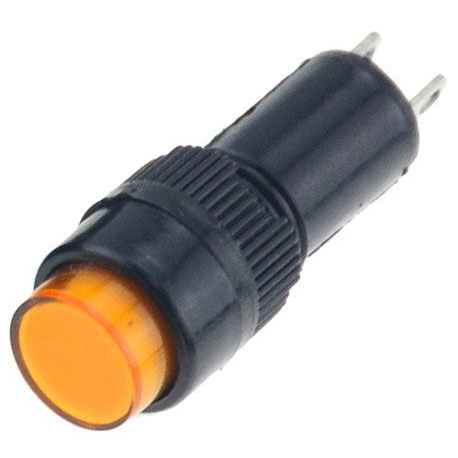 Kontrolka LED 230V NXD-211 oranžová, průměr 12mm K469H