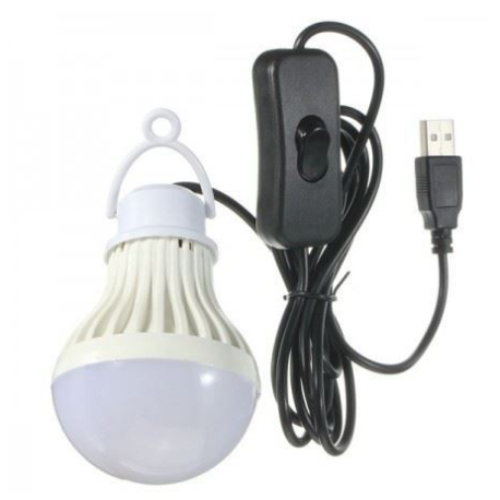 Svítidlo závěsné LED 5W pro camping, napájení USB T297C
