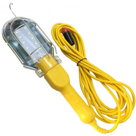 Pracovní svítilna - montážní lampa LED, 12V, přívod 10m T296C