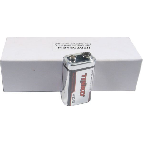 Baterie TINKO 9V 6F22, Zn-Cl, balení 10ks R504-10