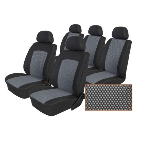 Autopotahy Seat Alhambra, od r. 1994-2010, 5 míst, Dynamic šedé SIXTOL SIXTOL 56310