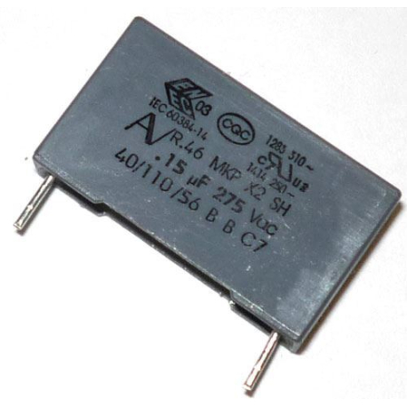 150n/275V CFAC, svitkový kondenzátor X2 J487A