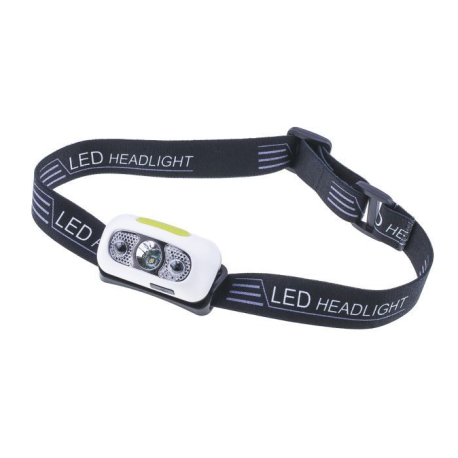 Svítilna, čelovka LED bílá s pohybovým senzorem a akumulátorem T192