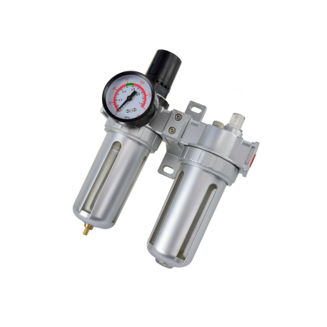 Regulátor tlaku s filtrem a manometrem a přim. oleje, max. prac. tlak 10bar GEKO GEKO 55750